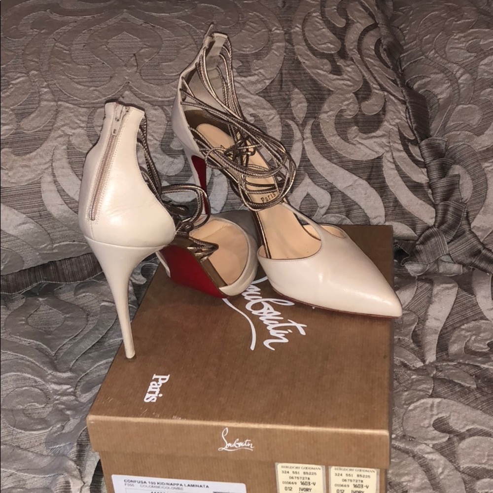 Nude 100mm confusa Christian Louboutin Heels